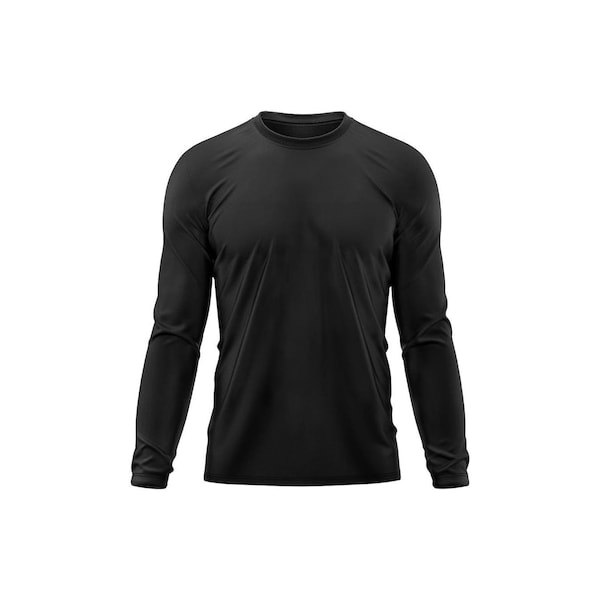Camiseta Manga Longa Adriben Dry Fit Proteção Solar UV 50/ Treino Academia - Masculina-23cac6c2-6455-4a94-8785-8774879092d9