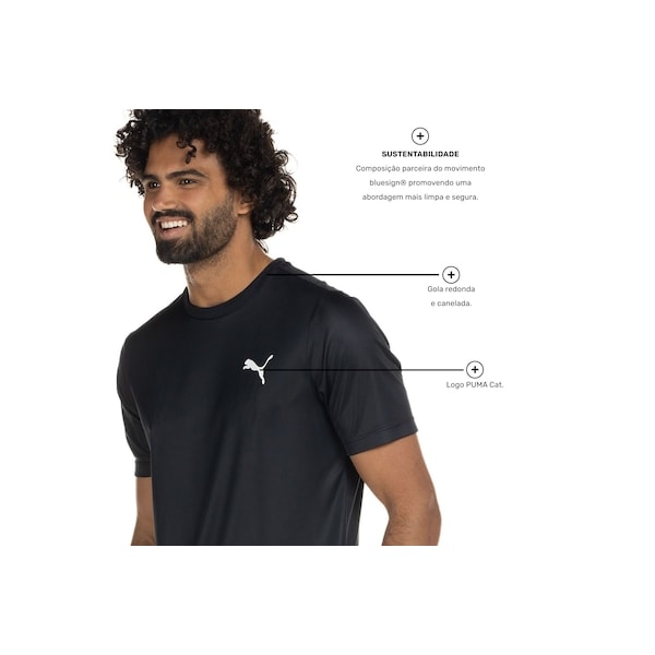 Camiseta Puma Manga Curta Active Small Logo - Masculina-aaa30dca-0c83-477f-b7bf-f04abf5f008b